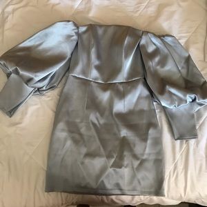 Poofy sleeve off the shoulder dress